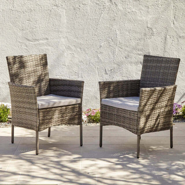 Cushion Cover For Kemble/Marston Chair - Grey/ Black - Set of 2 - image 1