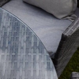 Cushion Cover For Kemble/Marston Chair - Grey/ Black - Set of 2 - thumbnail 3
