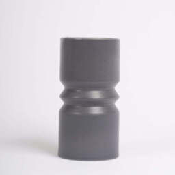 Ackton 25cm Ceramic Vase - Grey - thumbnail 2