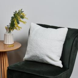 Shelton 45x45cm Teddy Cushion Cover - Cream - thumbnail 2