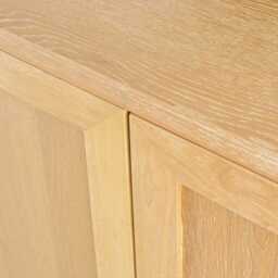 Astrid 3 Door Large Sideboard - Whitewash Oak - thumbnail 6