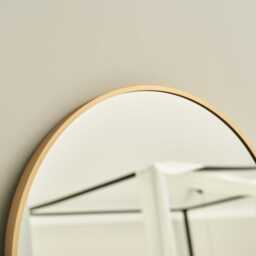 Ingham 140X40cm Metal Arch Mirror - Gold - thumbnail 2