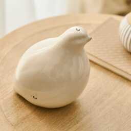 Cali Ceramic Bird Ornament Set - Off White - thumbnail 4