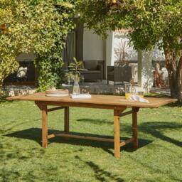 Aspen 6 Seater Wooden Extendable Garden Dining Set - thumbnail 2