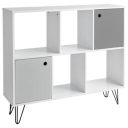 Anderson Cube Storage Unit - White with Grey Cupboards - thumbnail 4
