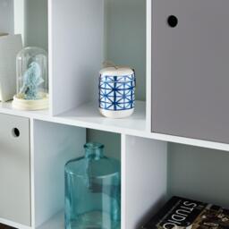 Anderson Cube Storage Unit - White with Grey Cupboards - thumbnail 3