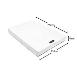 Luna Double Mattress - Ink Blue Zip - thumbnail 5