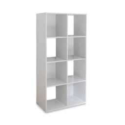 Cara 8 Cube Storage Unit in Chalk White - thumbnail 3