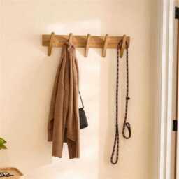 Roe Small Pale Oak Coat Rack - thumbnail 3