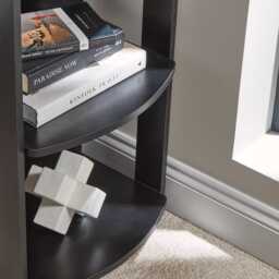 Essie L-Shaped Black Desk with Logan Office Chair - thumbnail 5