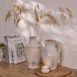 Sintra Ceramic 27.5cm Vase - Cornflower Reactive Glaze - thumbnail 2