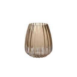 Veneto 21cm Glass Vase - Champagne - thumbnail 3