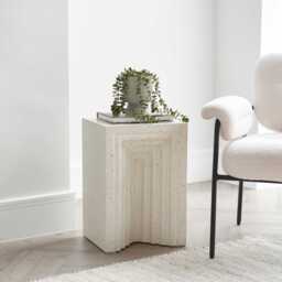 Karasi Pearl Terrazzo Concrete Side Table - thumbnail 2