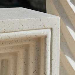 Karasi Pearl Terrazzo Concrete Side Table - thumbnail 4