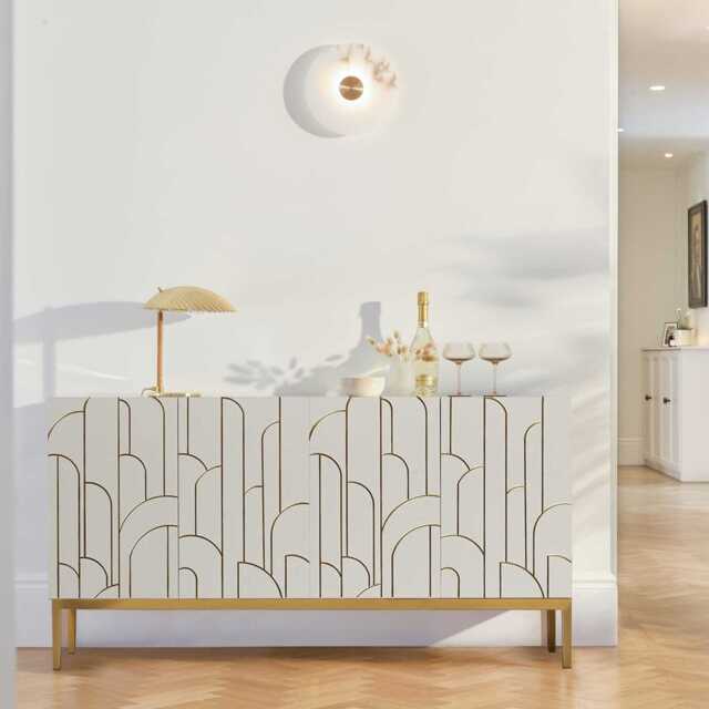 Gatsby Large 4 Door Sideboard - Snow White - image 1