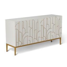 Gatsby Large 4 Door Sideboard - Snow White - thumbnail 4