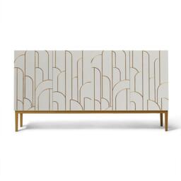 Gatsby Large 4 Door Sideboard - Snow White - thumbnail 5