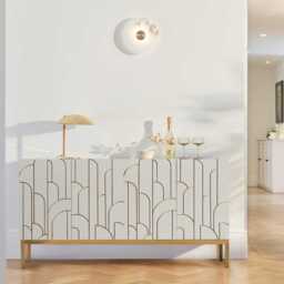 Gatsby Large 4 Door Sideboard - Snow White - thumbnail 1