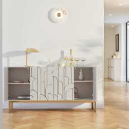 Gatsby Large 4 Door Sideboard - Snow White - thumbnail 2