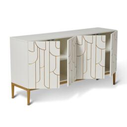 Gatsby Large 4 Door Sideboard - Snow White - thumbnail 6