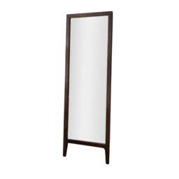 Bastian 160cm Floor Mirror with Legs - Coffee Brown Paulownia - thumbnail 5