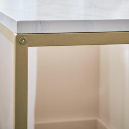Jay Marble Effect Console Table - Gold Legs - thumbnail 5