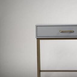 Marie Grey Dressing Table with Drawers - thumbnail 6
