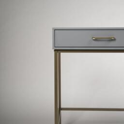 Marie Grey Dressing Table with Drawers - thumbnail 5