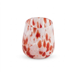 Lazio 9cm Glass Tumbler - Set of 6 - Blush Pink Confetti - thumbnail 6