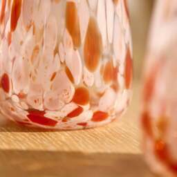 Lazio 9cm Glass Tumbler - Set of 6 - Blush Pink Confetti - thumbnail 5