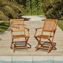 Ashby 8 Seater Wooden Round Garden Dining Set with Arms - 160cm - thumbnail 3