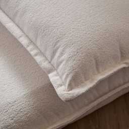 Harlow Single Sofa Bed - Chalk White Boucle - thumbnail 4