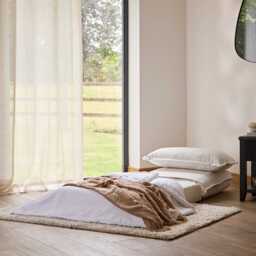 Harlow Single Sofa Bed - Chalk White Boucle - thumbnail 2
