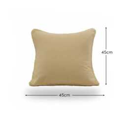 Hayes 45 x 45cm Velvet Cushion Cover - Clay Fringed - thumbnail 6