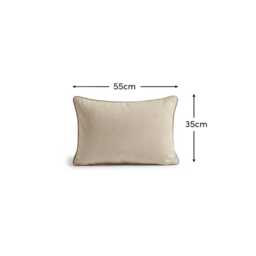 Camber 35x55cm Garden Scatter Cushion Cover - Off White with Sand Piping - thumbnail 6