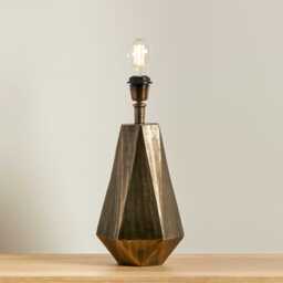 Elcombe Bronze Lamp & Coningsby White Lampshade - 35cm - thumbnail 4