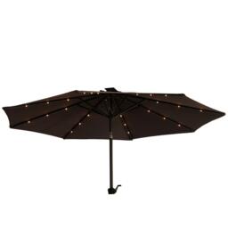 Grey LED Parasol - 2.2m Square with Raincover