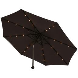 Grey LED Parasol - 2.2m Square with Raincover - thumbnail 2
