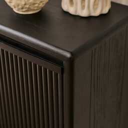 Raleigh 2 Door Shoe Cabinet - Black - thumbnail 5