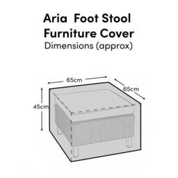 Rectangular Rain Cover 65x65x45cm - Rowan Armchair - Aria Footstool & Coffee Table