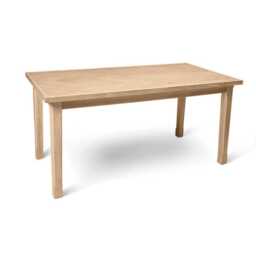 Ella Pale Oak Wood Parquet Dining Table - thumbnail 2
