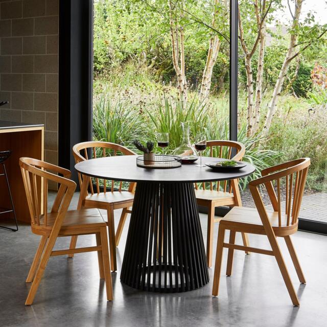 Mabel Oak Wooden Spindle Dining Chairs - Set of 2 - image 1