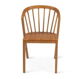 Mabel Oak Wooden Spindle Dining Chairs - Set of 2 - thumbnail 4