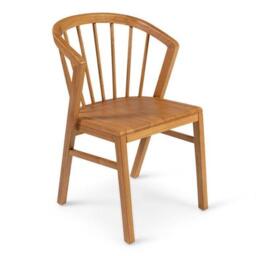 Mabel Oak Wooden Spindle Dining Chairs - Set of 2 - thumbnail 5