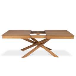 Amelia Oak Wood Dining Table - Extendable - thumbnail 2