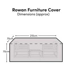 Rectangular Rain Cover 210x75x70cm - Rowan 3 Seater Sofa - Aria 3 Seater Sofa