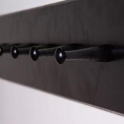 Willow Wooden Coat Rack - Black - thumbnail 4