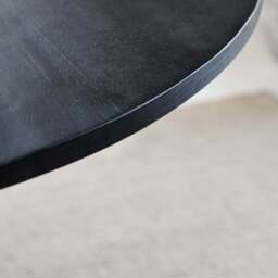 Orla Black Mango Wood Round Dining Table - thumbnail 5