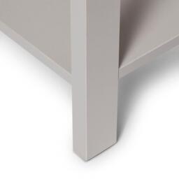 Bampton 1 Drawer Bedside Table - Stone Grey - thumbnail 5