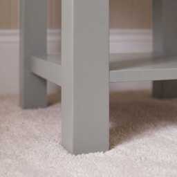 Bampton 1 Drawer Bedside Table - Stone Grey - thumbnail 5